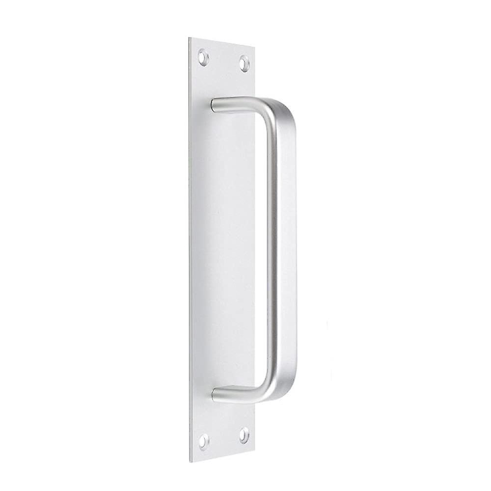 Matte Silver Aluminum Alloy Sliding Door Handle Rustproof Modern Design for Cabinet Wardrobe