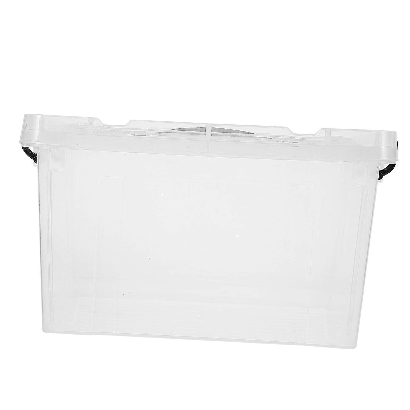 Large Storage Bin with Lid Stackable Plastic Organizer Box for Under Bed Large Capacity Dustproof
