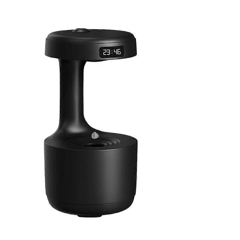Anti Gravity Rain Cloud Humidifier with LED Light, 800ml Quiet Ultrasonic Aroma Diffuser Black