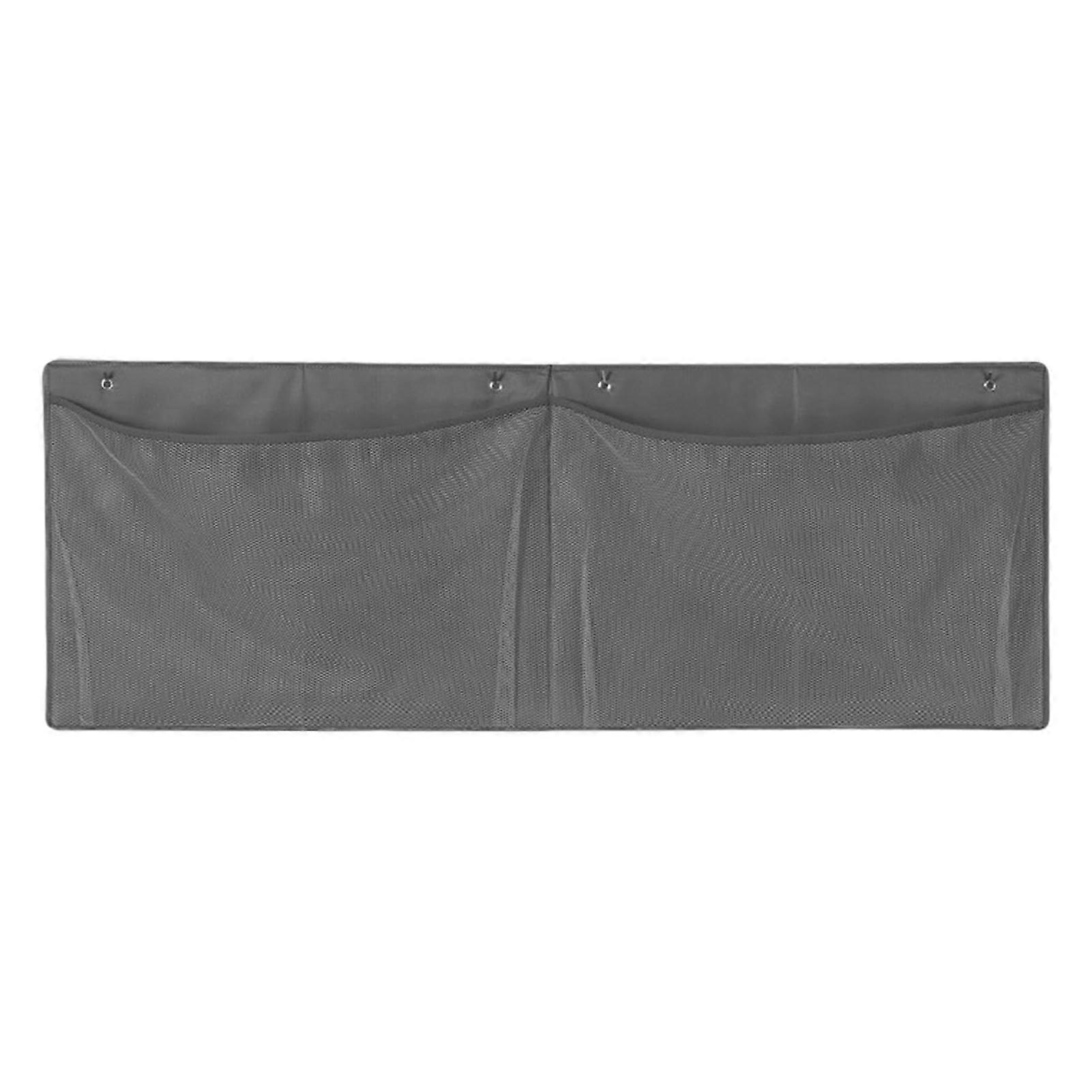 Toy Storage Organizer with Large TwoPocket Mesh, Wall Mounted Stuffed Animal Holder for Nursery