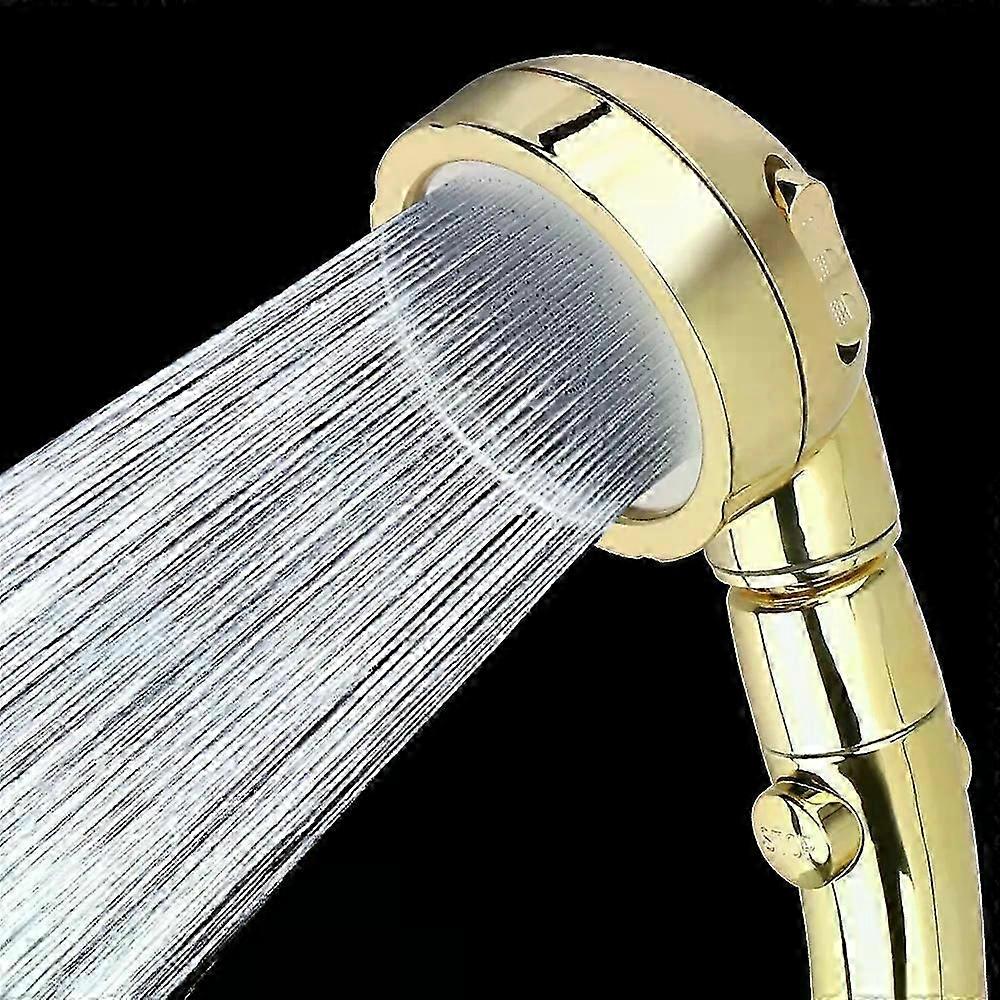 360 Degrees Rotating Handheld Shower Head Adjustable Water Saving Shower Head 3 Spray Setting with ON/OFF Pause Switch