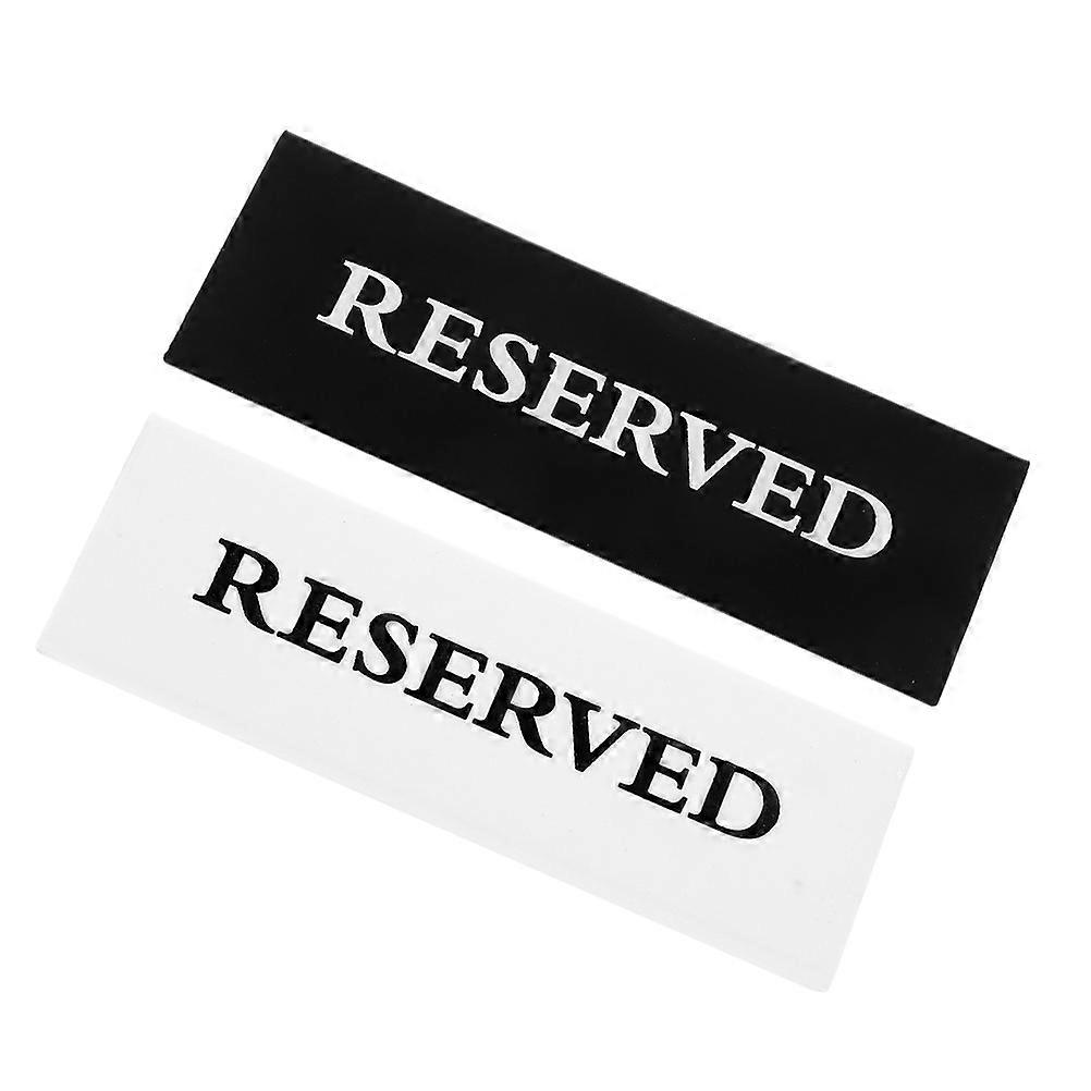 Acrylic Reserved Seating Sign for Restaurant Table 2Pcs Set
