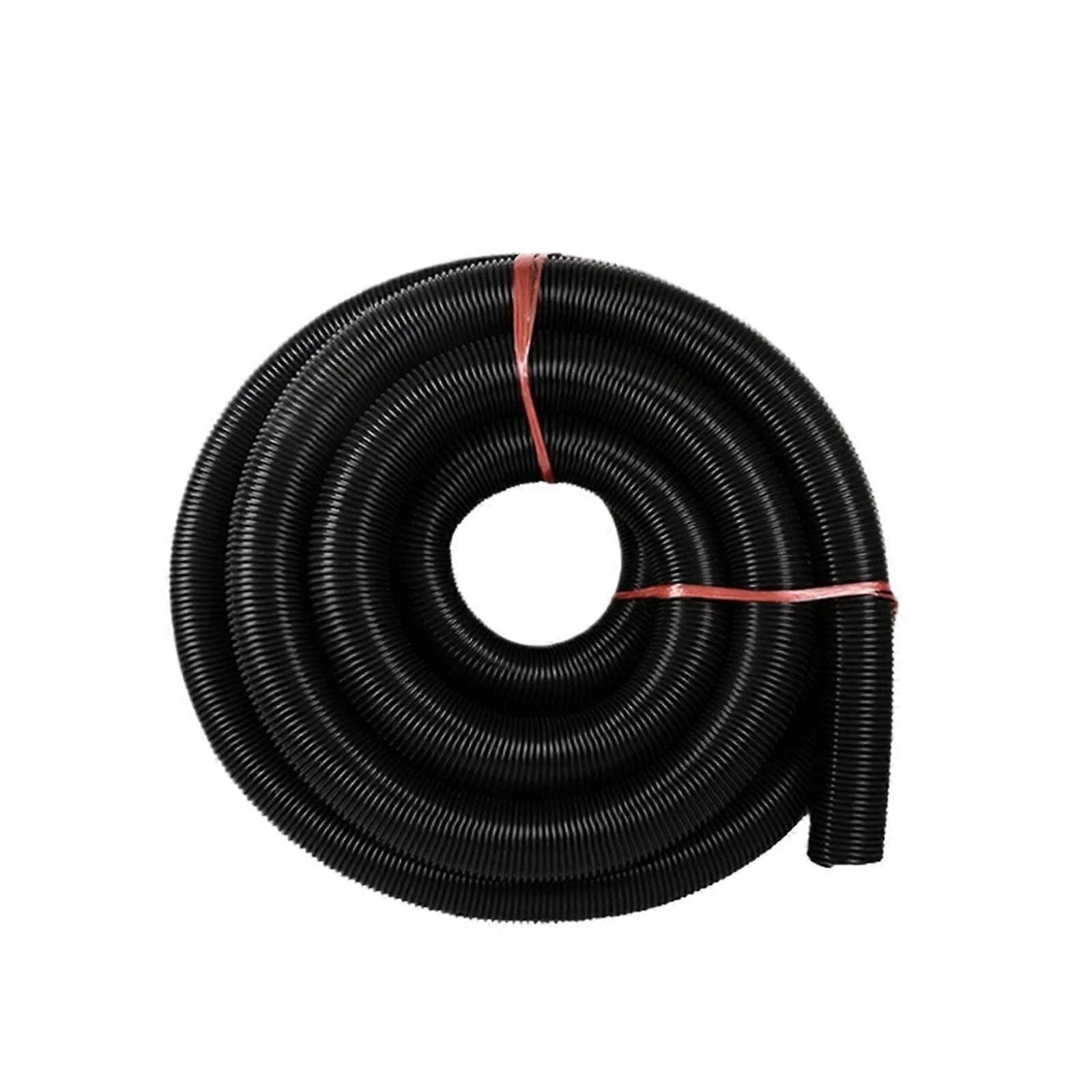 Vacuum Cleaner Hose Replacement Flexible Bellows 35mm Inner 42mm Outer Durable Black 7m