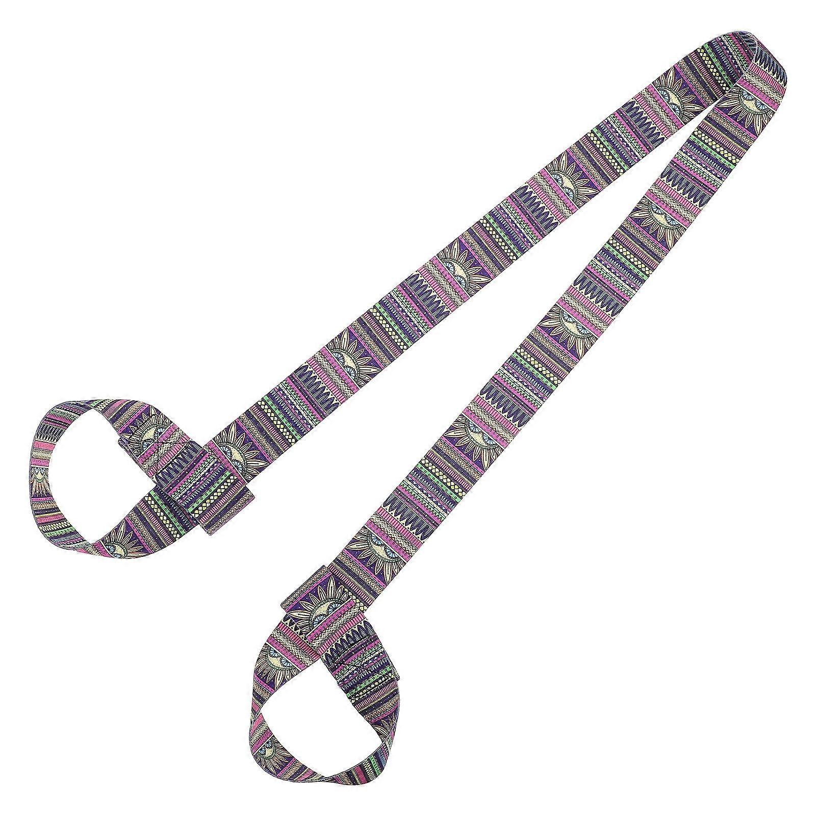 Yoga Belt Adjustable Length Multifunctional Design For Studio Use 1Pcs