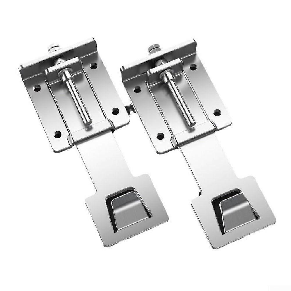 2pcs Stainless Steel Adjustable Range Hood Brackets with Enhanced Stability and Wide Compatibility Ref: 4438