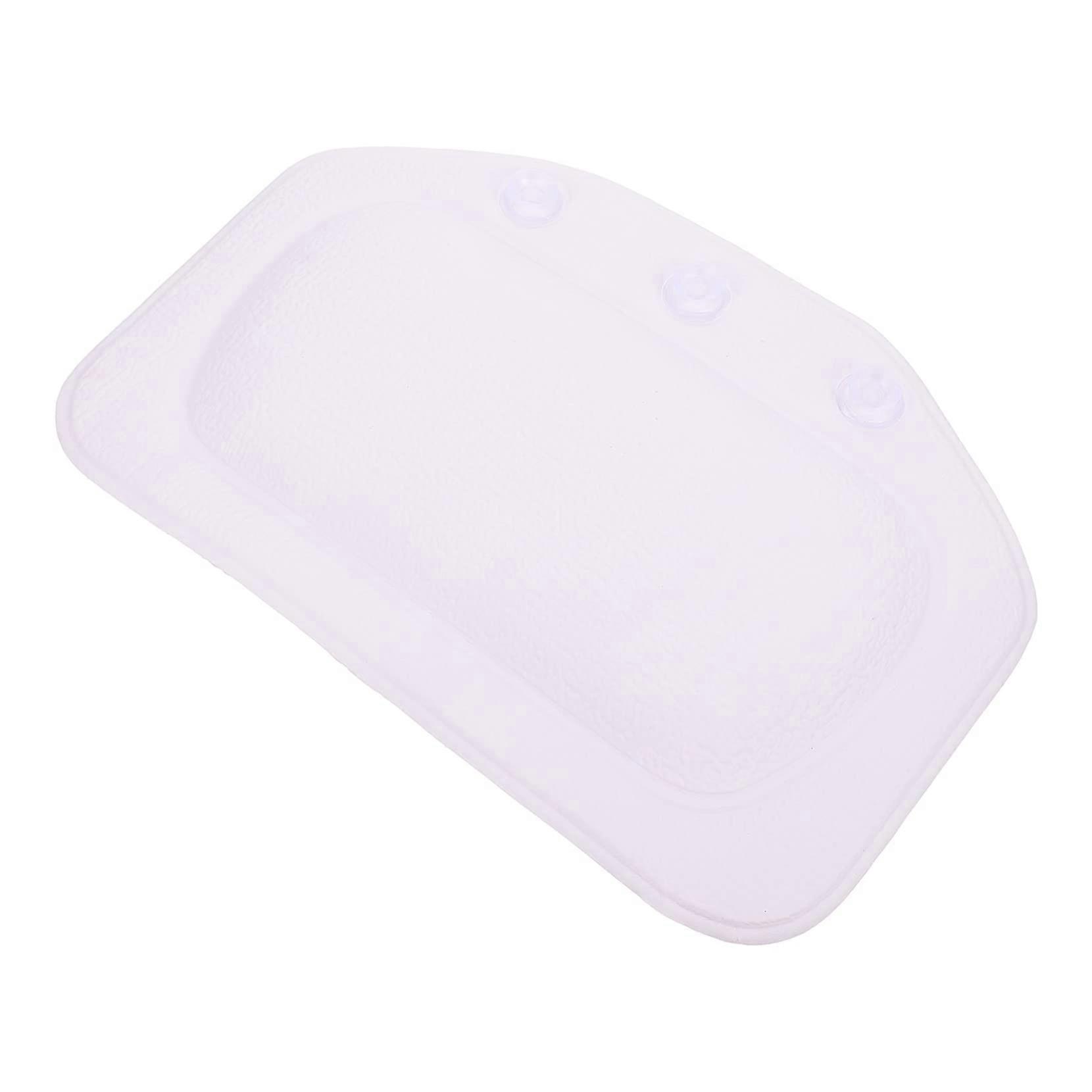 Bath Pillow with Suction Cups for Neck and Back Support, Ergonomic Spa Tub Headrest