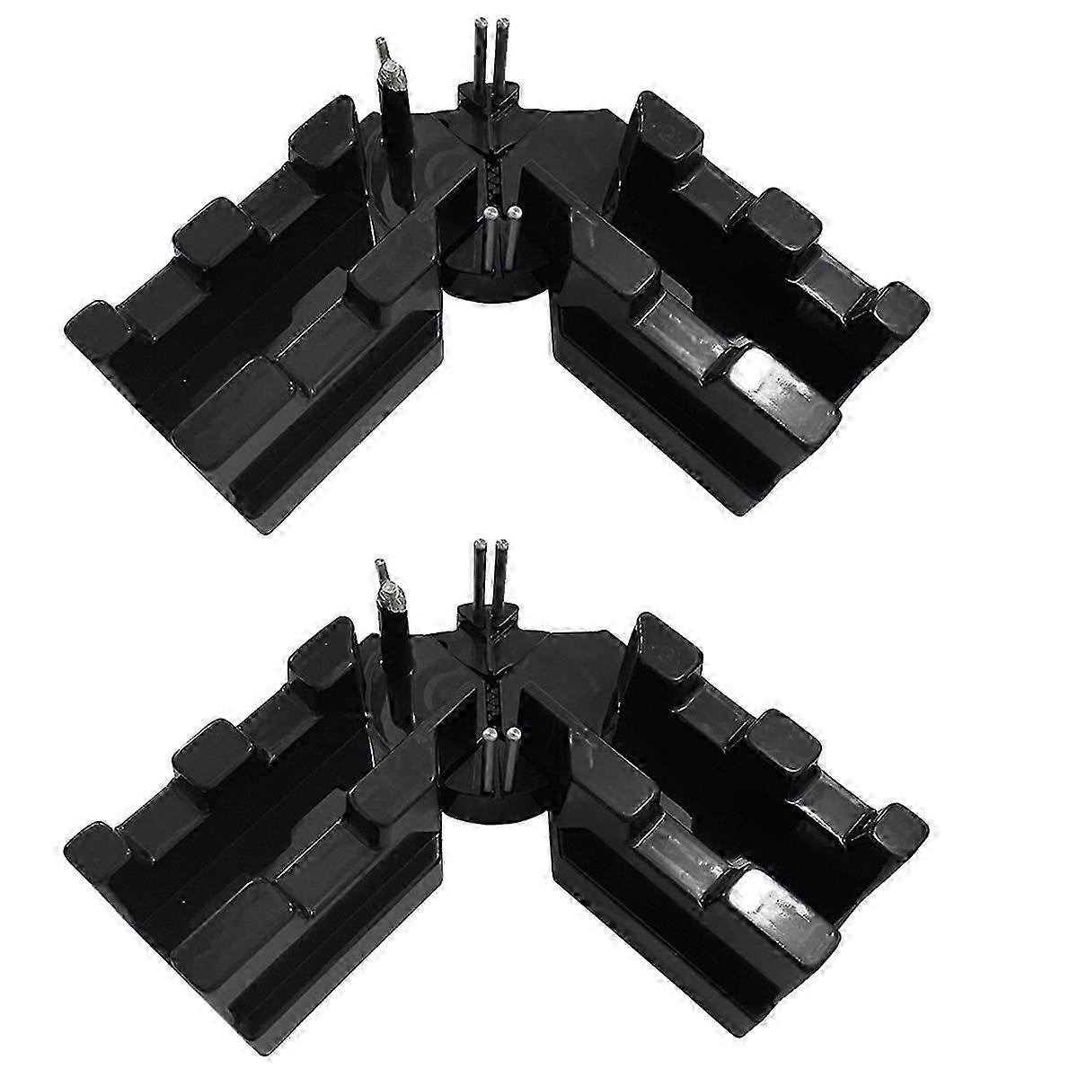 2pcs Black 2-in-1 Function Bevel Cutting Frame with Scale for Precision Cutting