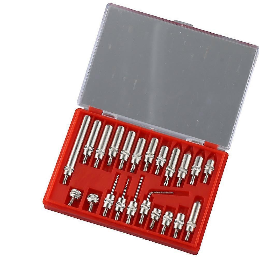 Dial Indicator Gauge Set with Interchangeable Tips, Stainless Steel Dual Measurement Precision