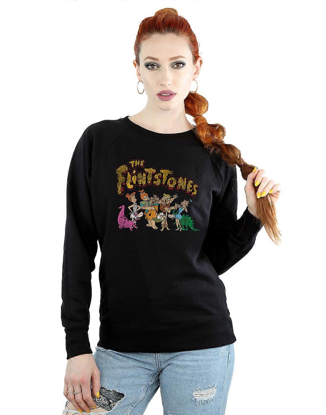 The Flintstones Women's Group Distressed Sweatshirt
