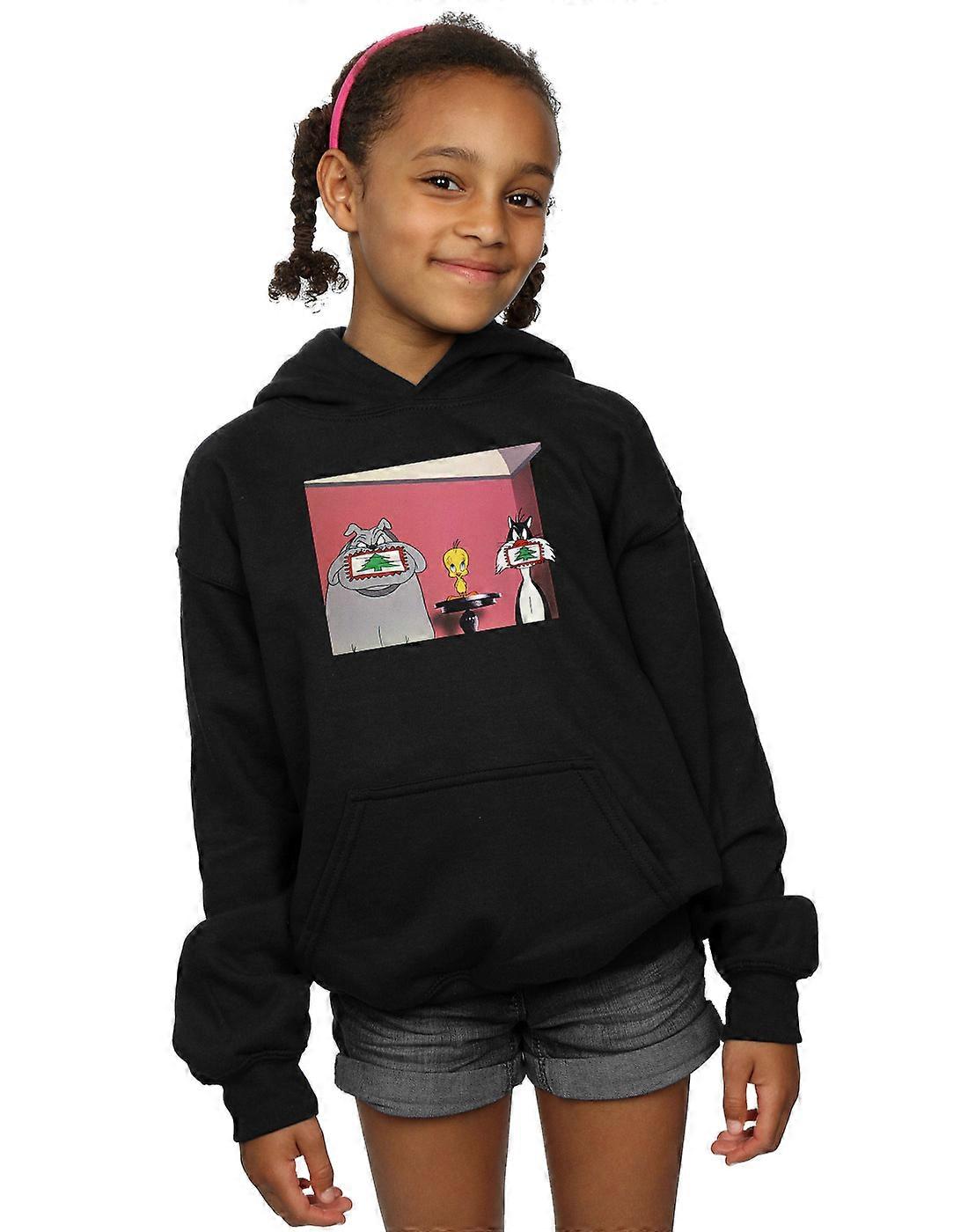 Looney Tunes jenter Christmas postkort Hettegenser