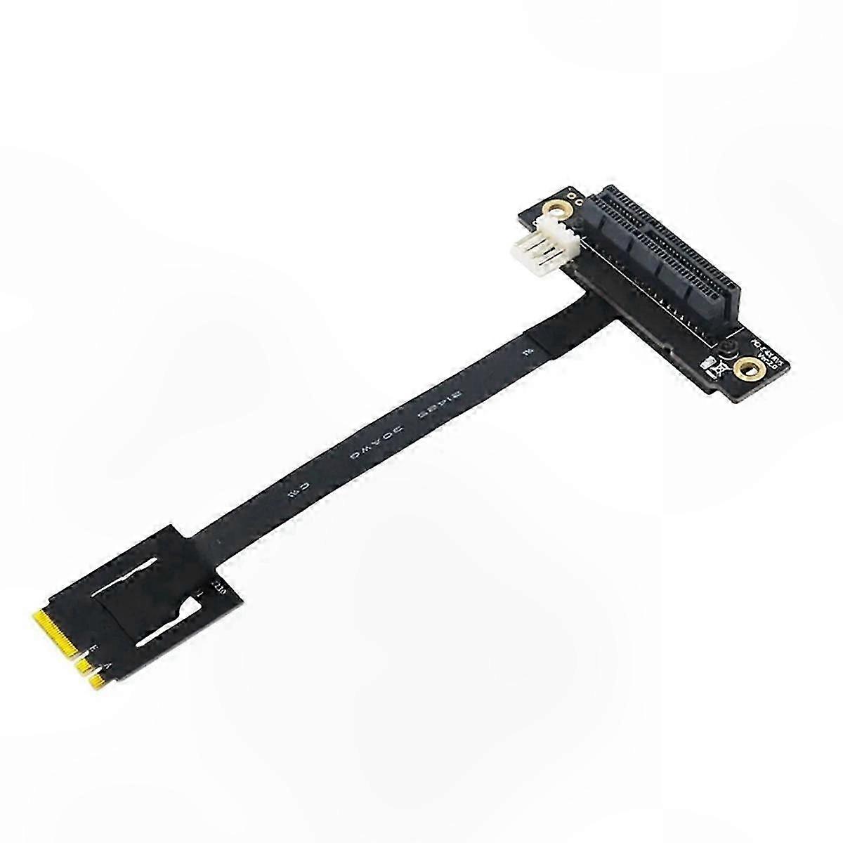 M.2 NGFF Dual Key A-E to PCI-E 4X Adapter Cable for PCI-E Tester Ext, 270 Degree Conversion Connector