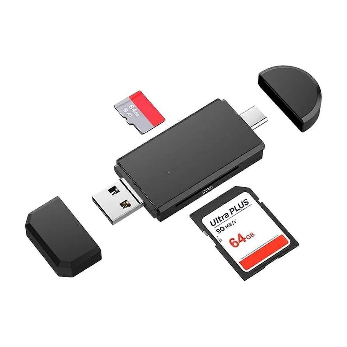 OTG Card Reader USB 3in1 Type C Micro USB Speed SD TF MultiDevice Compatible
