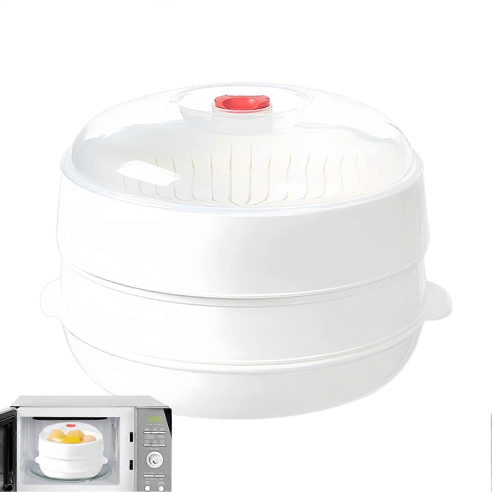 Microwave Steamer with Lid Burn Easy Use NutrientPreserving Vegetable Cooking Bowl