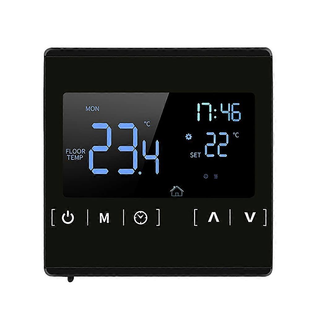 Smart LCD Touchscreen Thermostat with Programmable Temperature Control for Electric Underfloor Heating