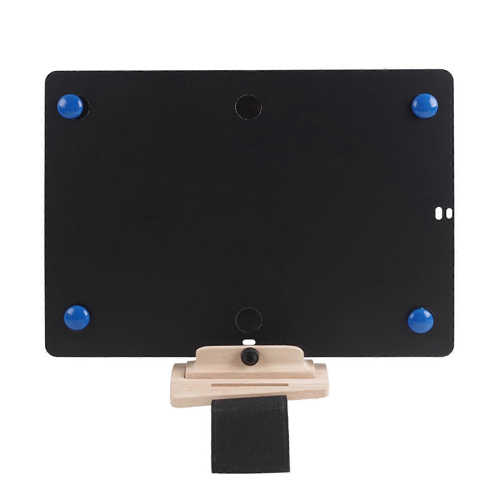 Adjustable PVC Clarinet Music Stand with Secure Elastic Strap for Stage and Marching Band