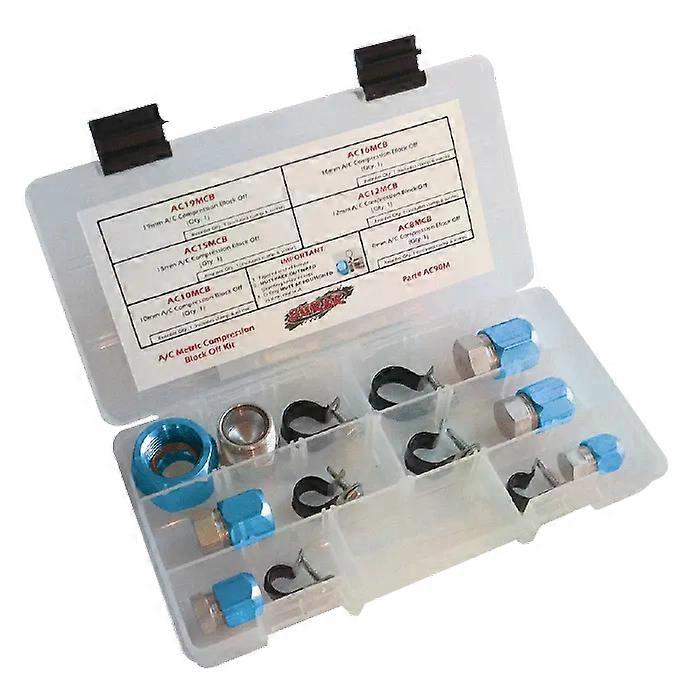 AC90M Metric AC Compression Block Off Kit! NO.3147