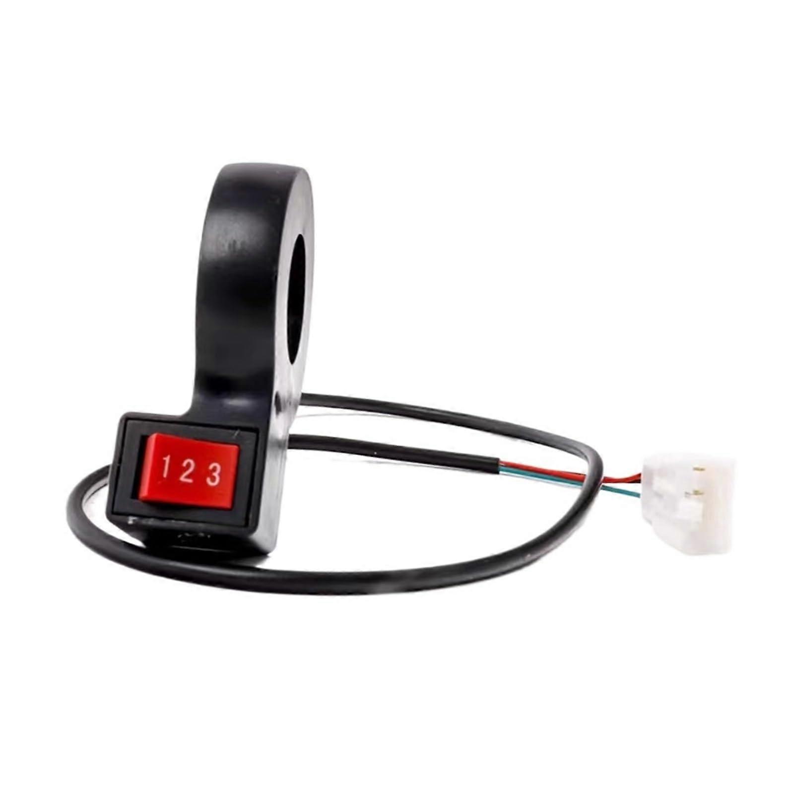 3 Speed Ebike Handlebar Switch 123 Position Electric Bike Speed Control Compact Handle Design