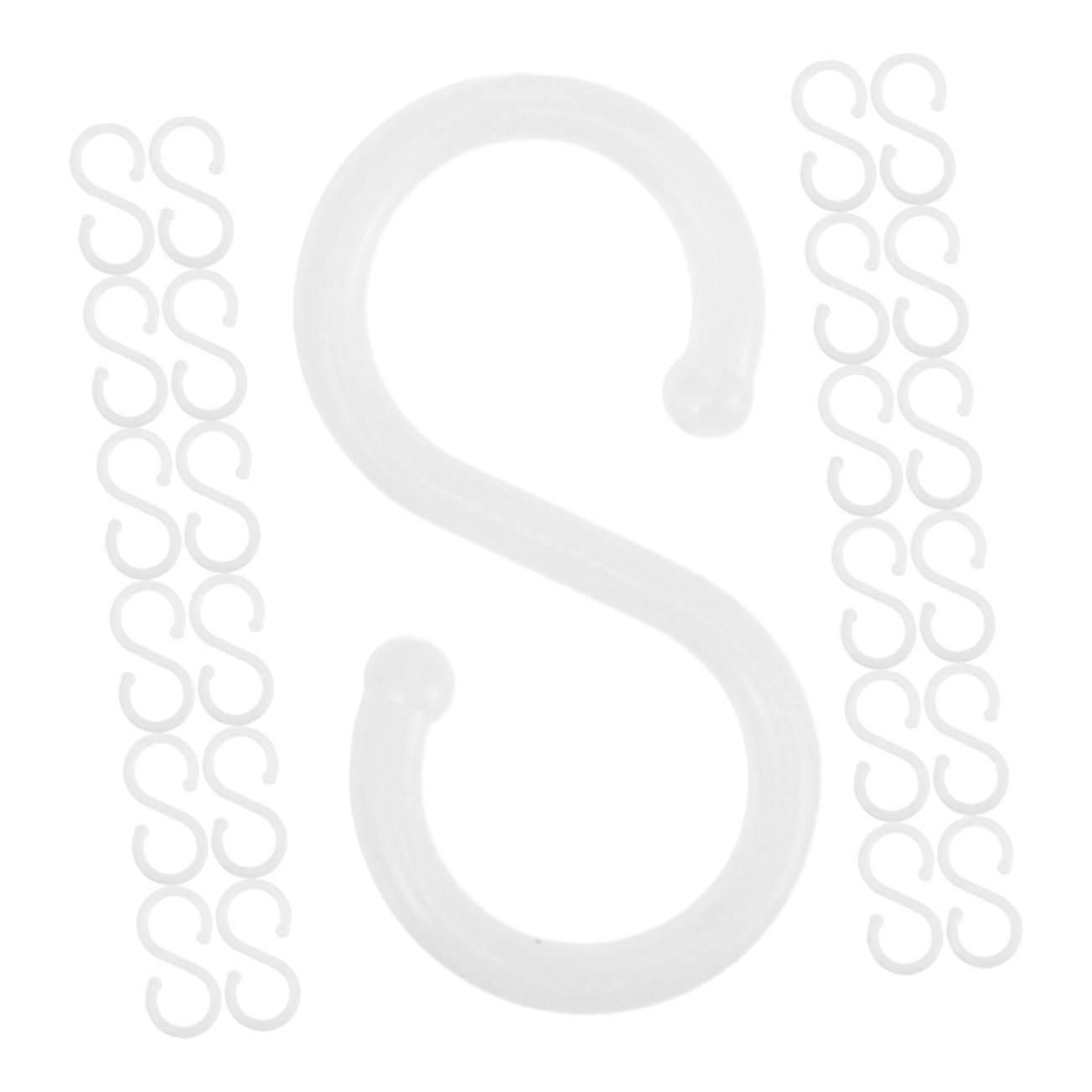 Plastic Hanging Hooks 200pcs White Multipurpose for Home Office Kitchen Bathroom Storage