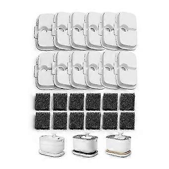 12er-Pack Ersatzfilter für Dockstream Wireless Pet Fountain PLWF005/PLWF115/WF105, Pet Water Fountain Filter