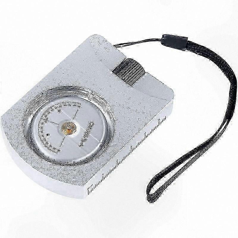 Silver Tone Portable Device for Measuring Height and Slope Angle