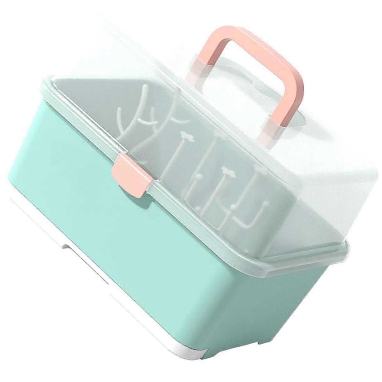Baby Bottle Drying Rack with Lid and Storage Box for Efficient Drying and MultiItem Organization