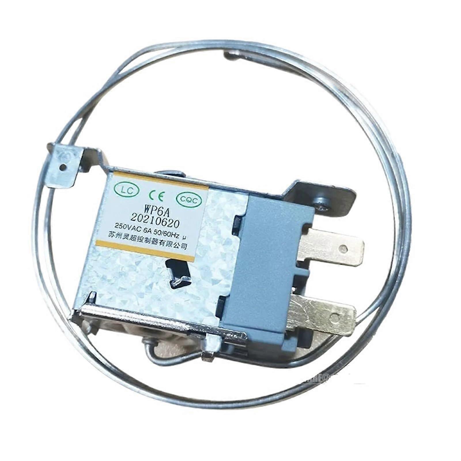 Refrigerator Thermostat WP6A with Precise Temperature Control, Easy Replacement for Fridge and Freezer