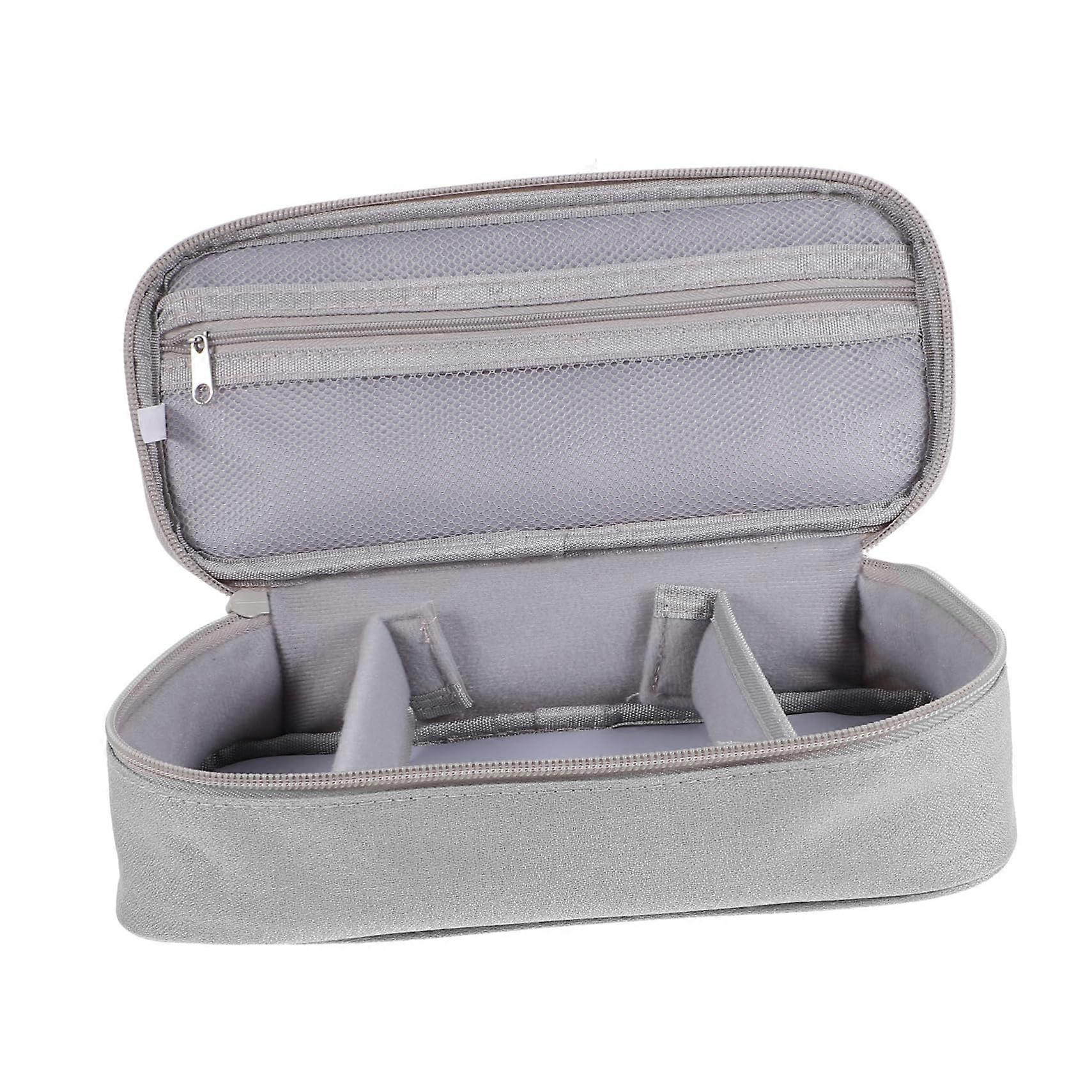 Cable Organizer Case with MultiCompartment Storage, ScratchResistant Electronics Travel Pouch