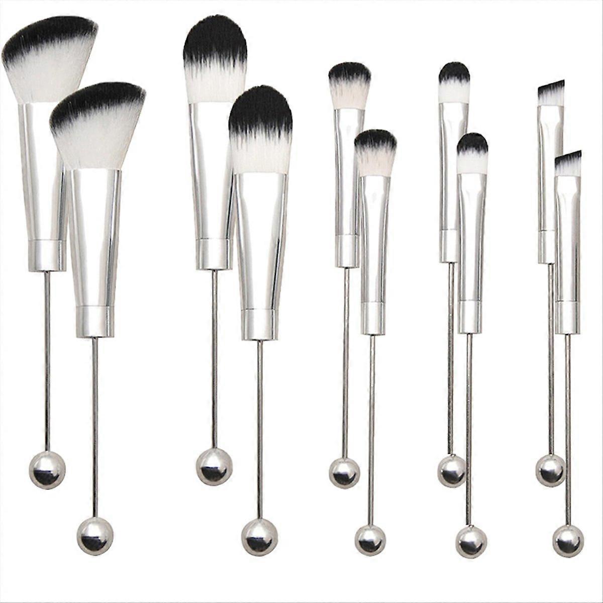 10Pieces Beadable Makeup Brushes Diy Makeup Comestic Brushes
