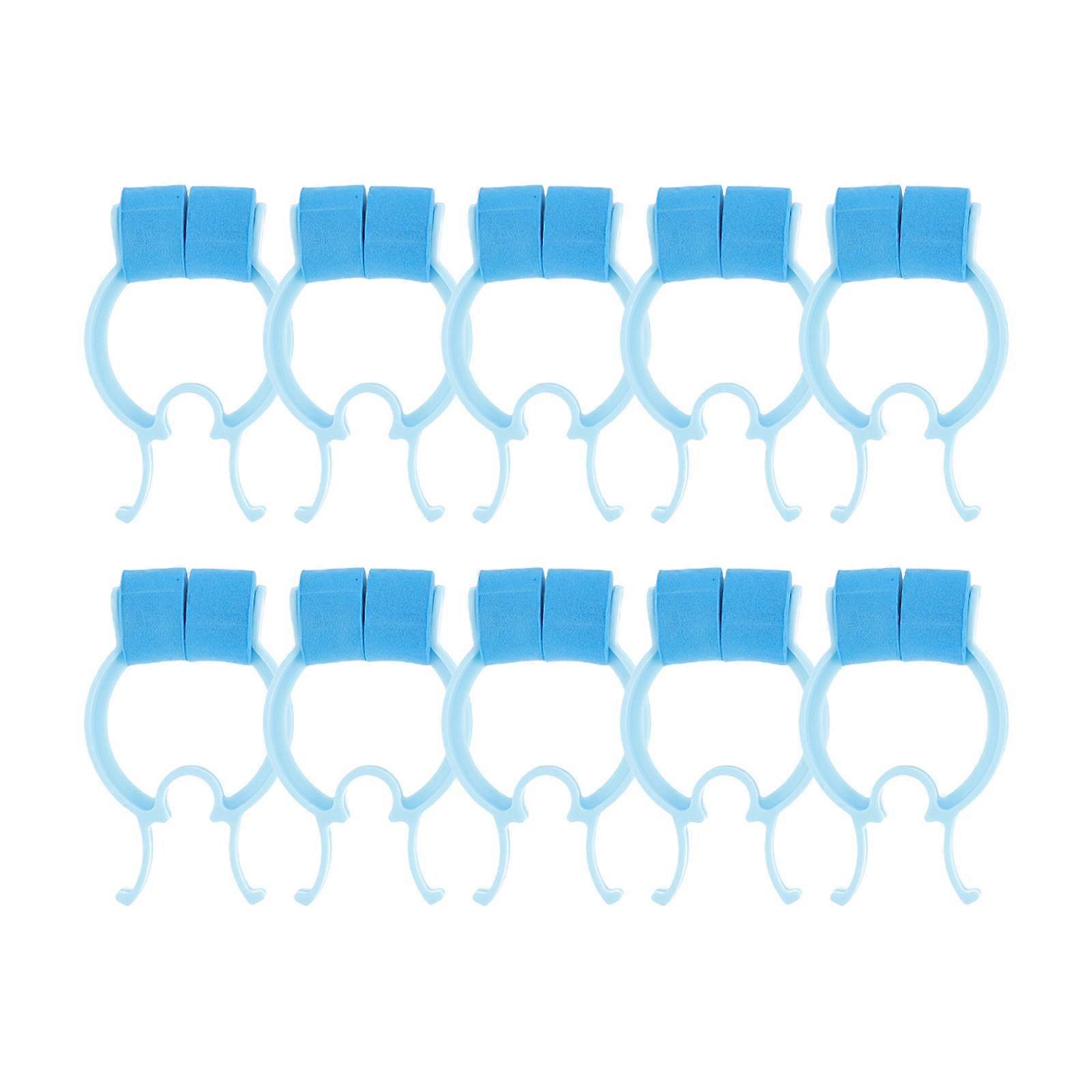 Lung Breathing Training Clips Sky-Blue Nose Clip for Comfortable Use 16Pcs