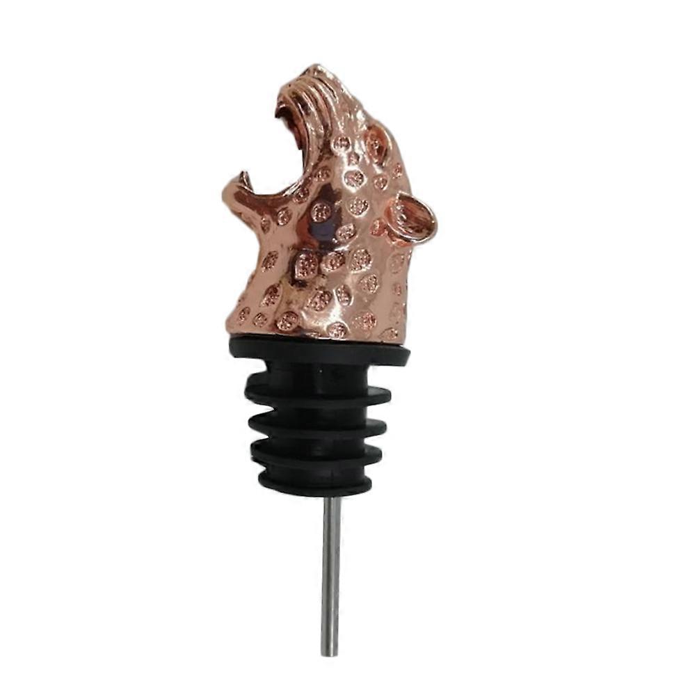 Leopard Head Pourer for Bar Use Alloy