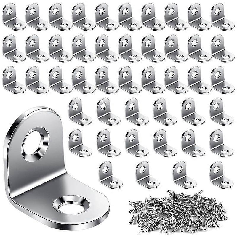 50PCS L Brackets Corner Brace, Heavy Duty Small Brackets