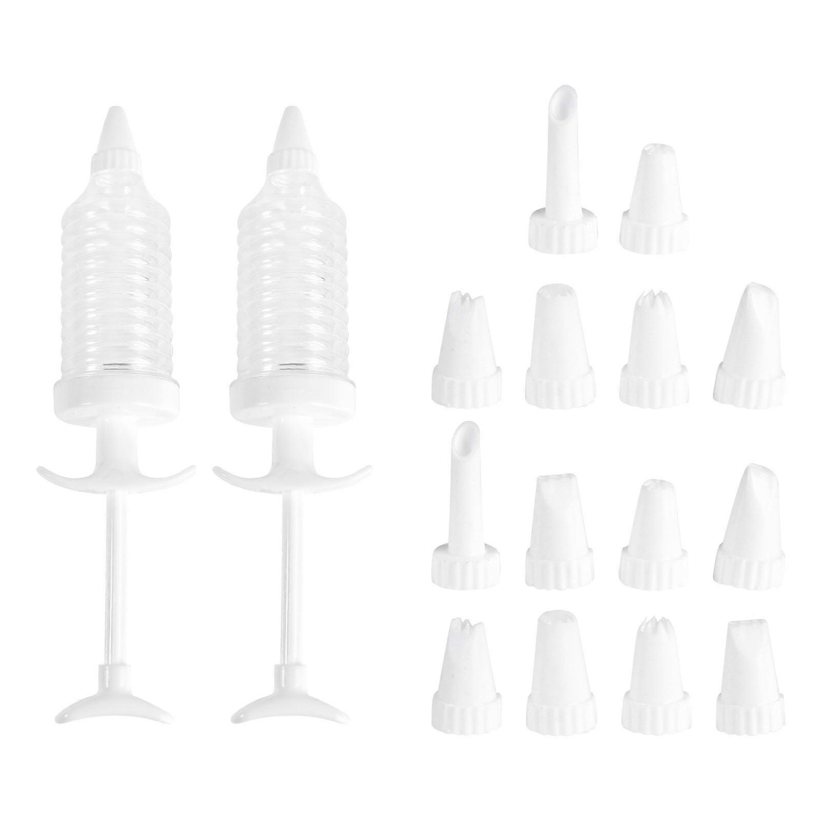 Cookie Press Biscuit Maker for Baking Use 16Pcs Cake Piping Syringe Kit