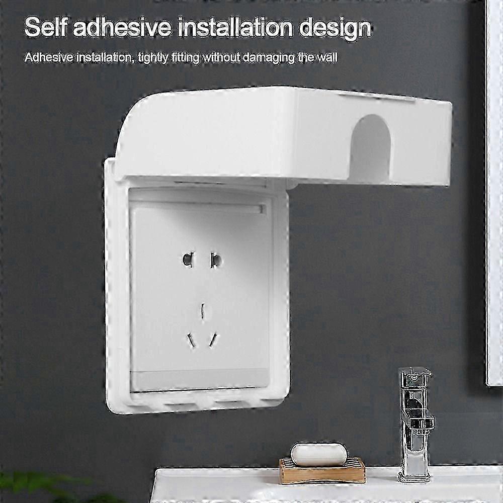 Self-Adhesive Switch Protective Cover Plastic Protection Socket Electric Plug Cover Wall