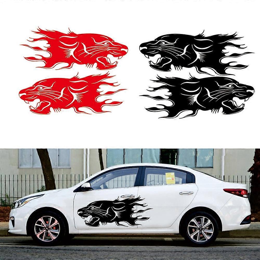 2 PCS/Set D-417 Lion Pattern Car Modified Decorative Sticker