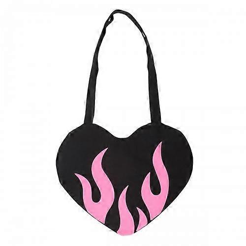 Something Different Flaming Heart Tote Bag
