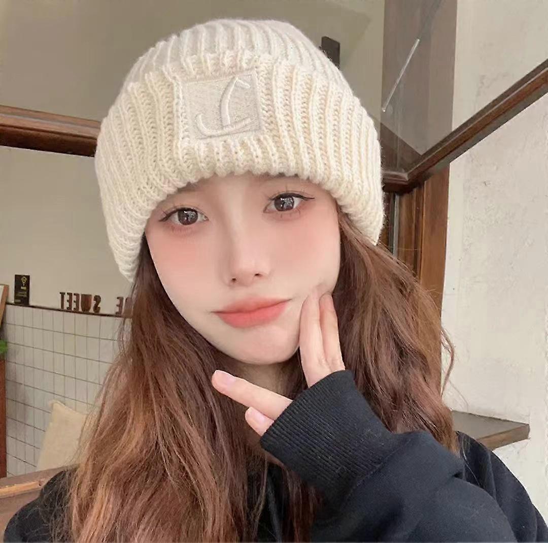 Women's Winter Warm Knit Hat, Thickened Large Circumference