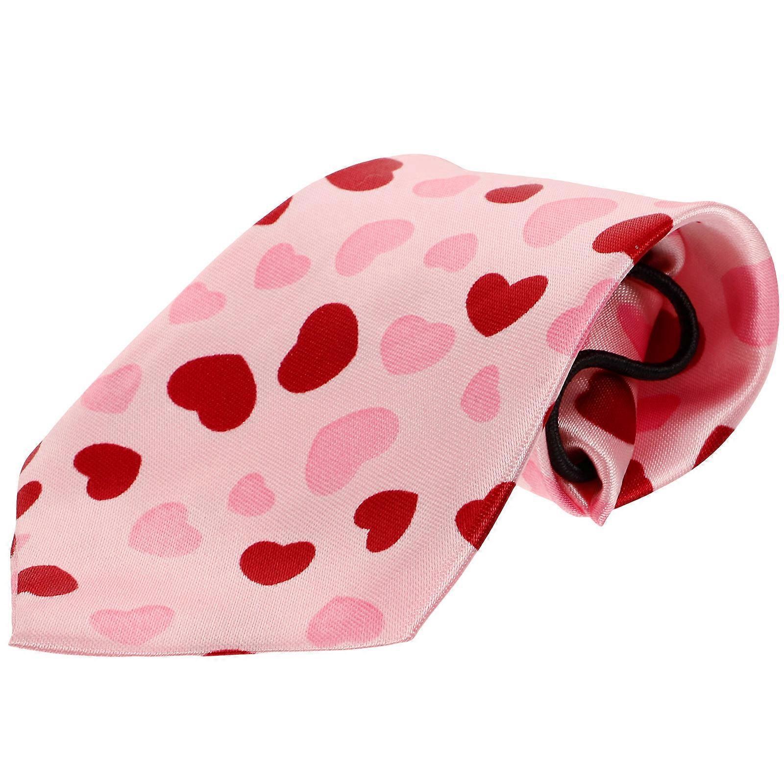 1pc Creative Tie for Valentine's Day Festive Polyester Apples Pattern Tie