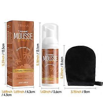 Mousse Autobronzeadora Hidratante - Mousse autobronzeadora de secagem rápida para um bronzeado natural - Autobronzeador sem manchas - 60ml