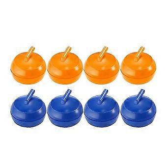 8 Pieces Tabletop Curling Game Set - Family Educational Toy with Curling Pucks