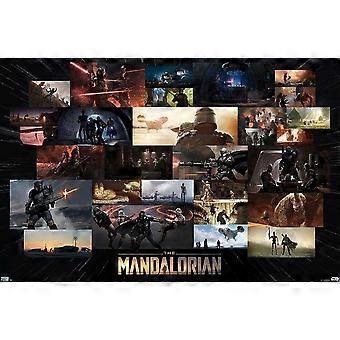 MANDALORIAN - COLAGEM DE FOTOS Quebra-cabeça de madeira - STAR WARS TV 18592 -A2105
