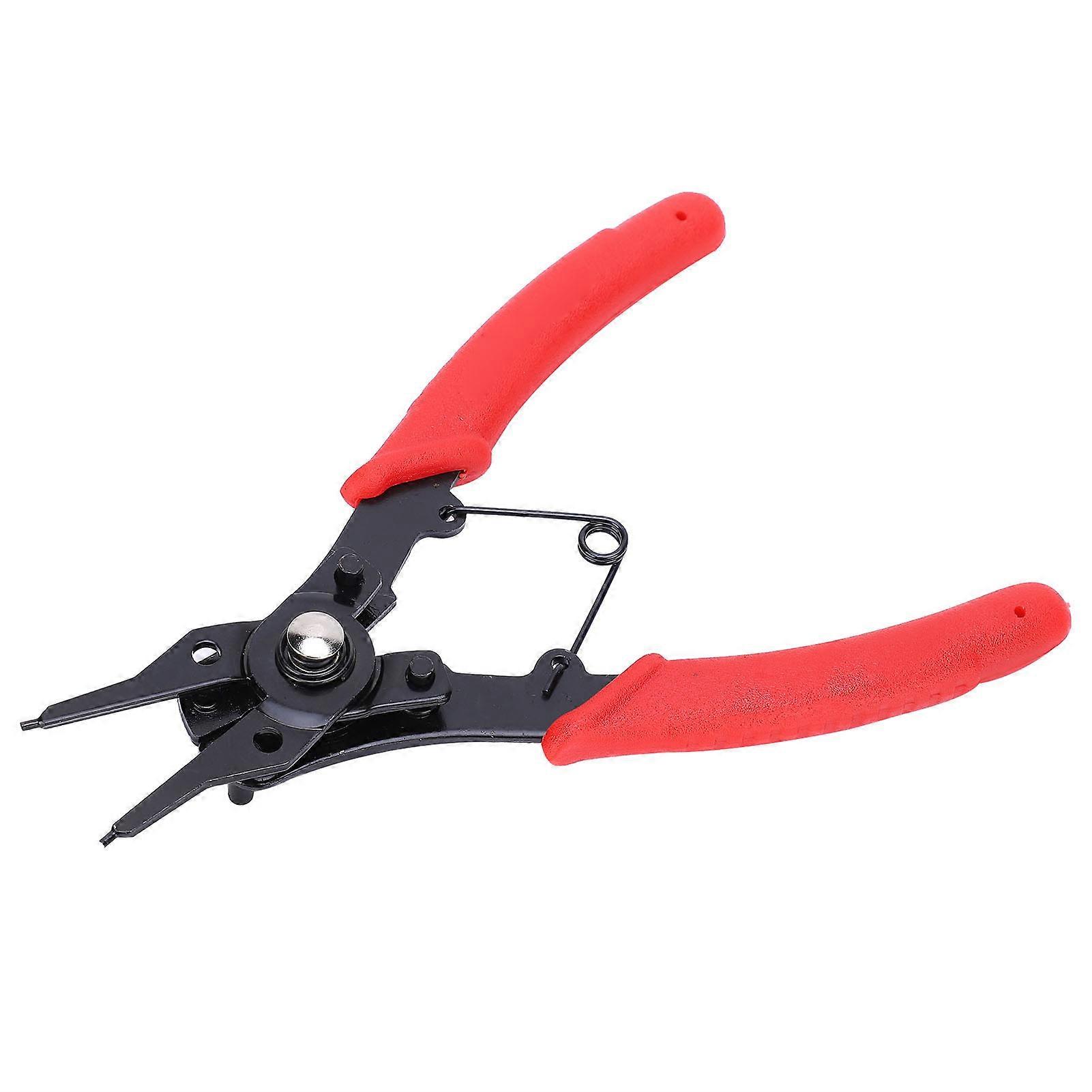 Snap Ring Pliers MultiFunction 4 In 1 High Carbon Steel Hand Tools Replaceable Clamp Tip