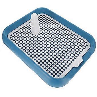 Blue Plastic Puppy Toilet for Pets with Anti-Slide Feature Mesh Dog Toilet
