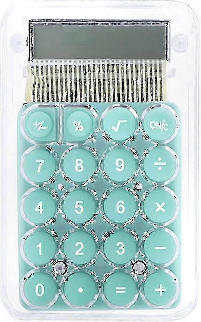 Cute Cartoon Transparent 8 Digit Standard Function Desktop Electronic Calculator for Students