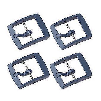 4 Stück 20 mm dunkelblaue Kunststoff-Uhrenarmbandschnallen-Zubehör für Freunde