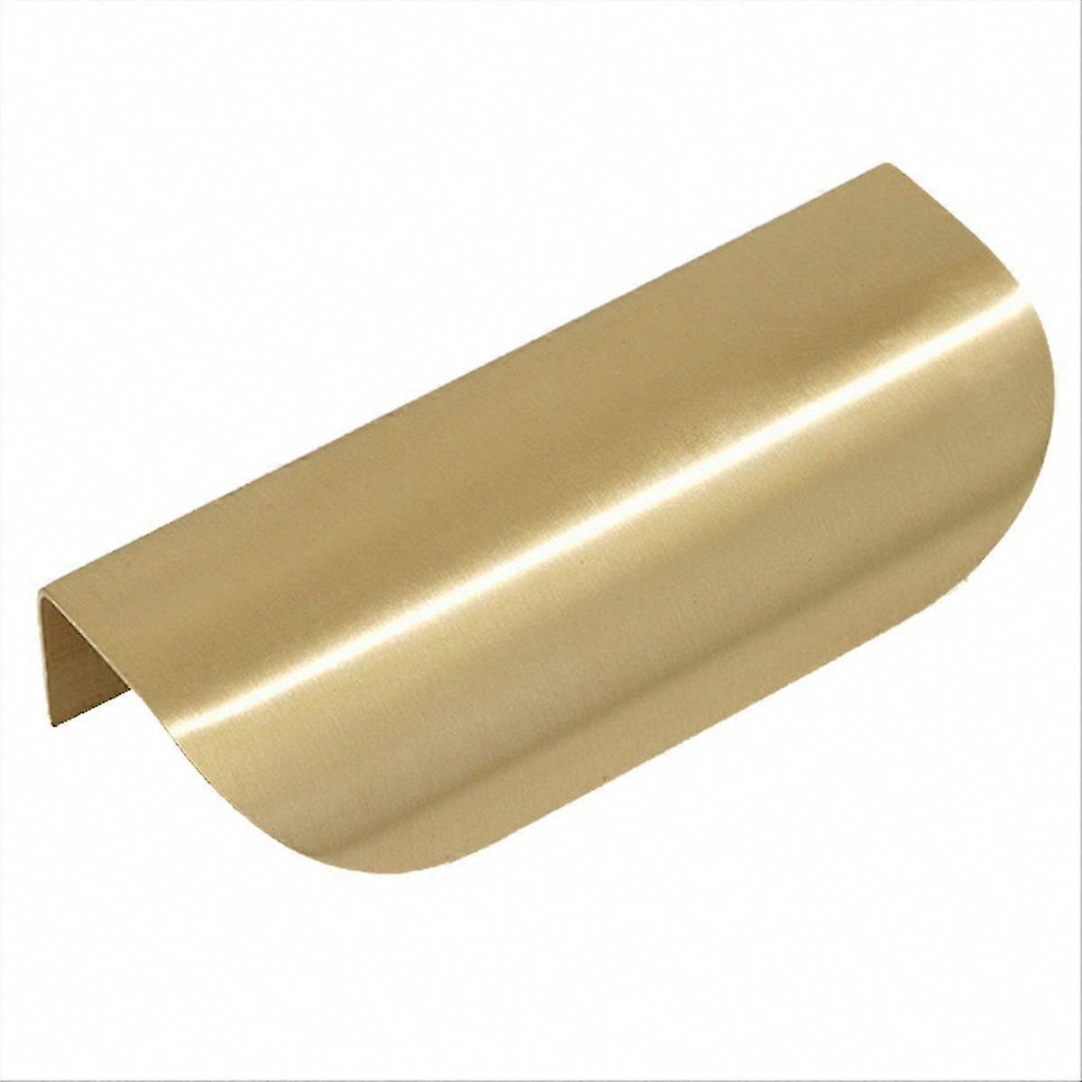 Recessed Brass Touch Catch, Flush Mount Storage Cabinet Grip