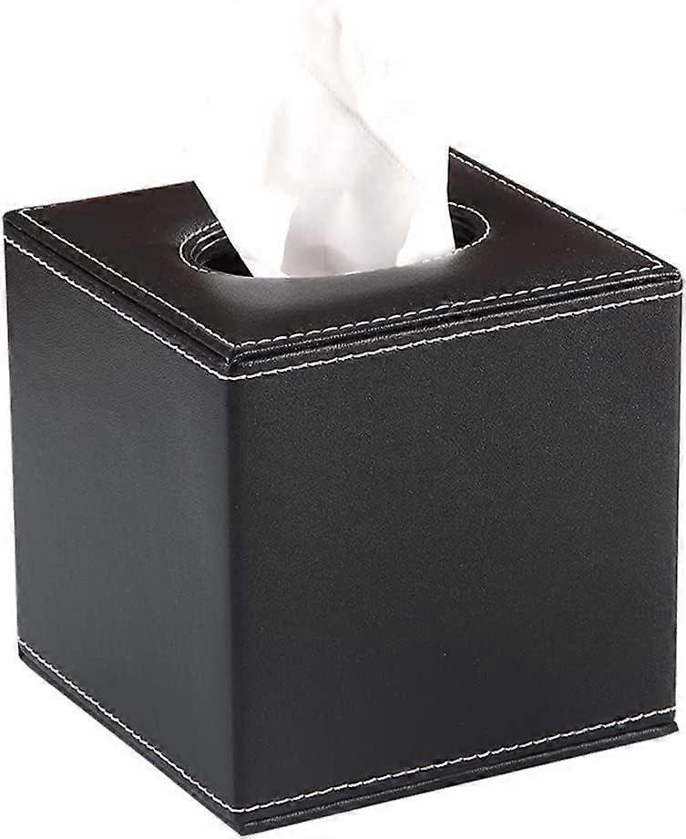 Quadratische Taschentuchbox (schwarz)