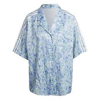 Adidas Dame/Dame Originals Blomstermønster Afslappet Pasform Kortærmet Resort Skjorte