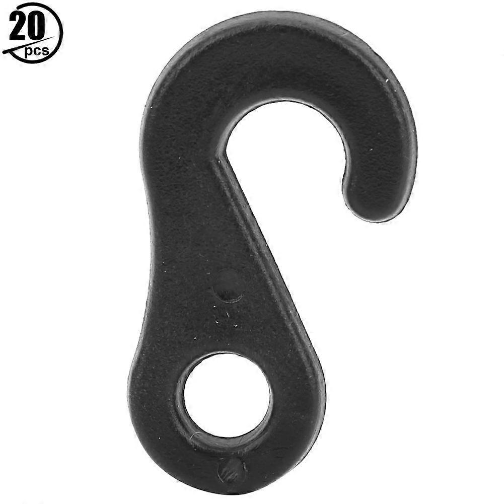 20Pcs Portable Quality PVC S shape Hook Accessory compatible Tent Usage High Temperature Resistance