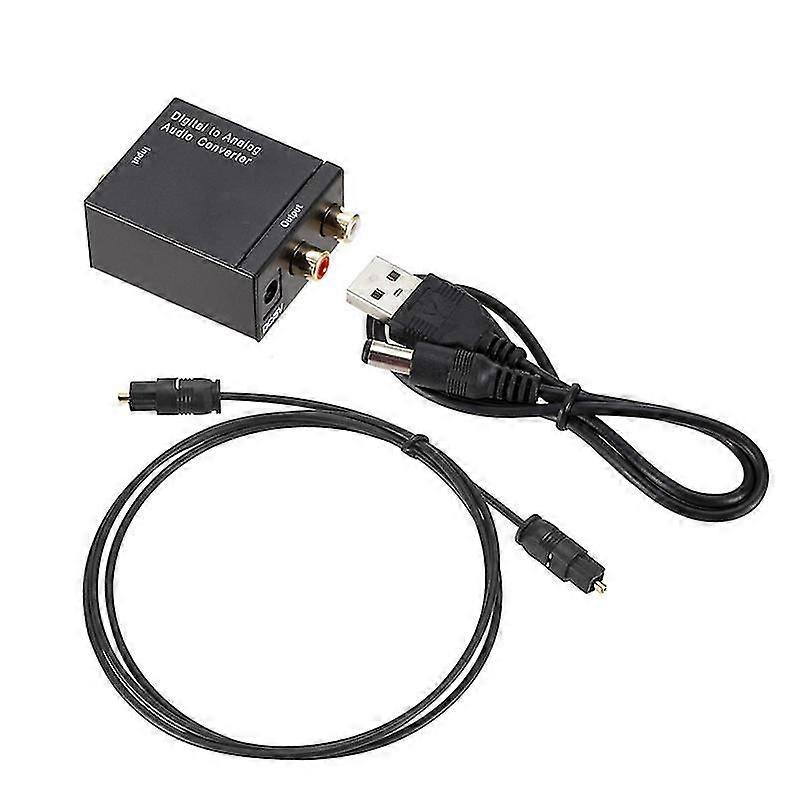 Optisk/koaksial til analog lydsignalomformer