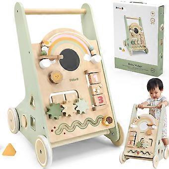 VIGA PolarB Wooden Stroller Green Educational